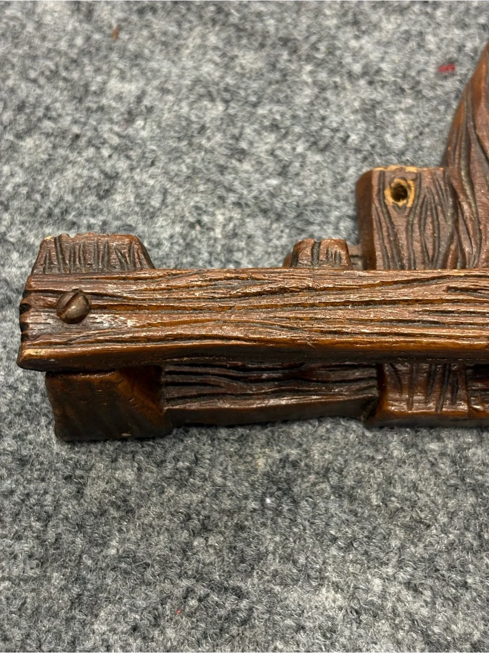 Rustic 1960s Horse Wall Rack for Pipes or Ties